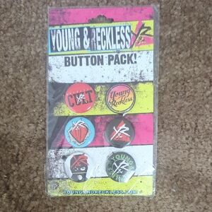 Young & Reckless Multi-Color Logo Button Set